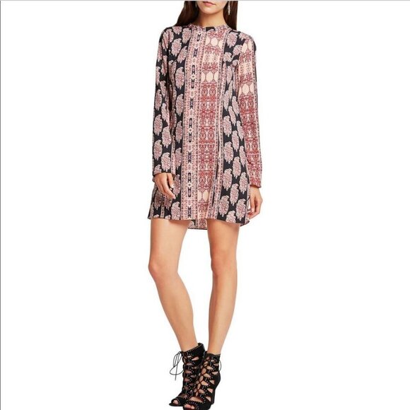 BCBGeneration Open Back Bell Sleeve Dress, S - Picture 1 of 13